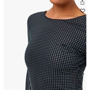 Weworewhat Embellished Open Back Long Dress